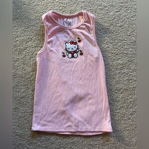 Hello Kitty Pink Sleeveless Tank Top